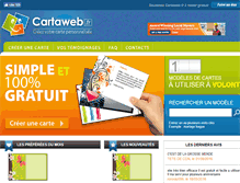 Tablet Screenshot of cartaweb.fr